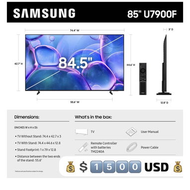 TV de 50”-85” Pulgadas Samsung , LG , TCL Smart TV ( 2025 )Ultimas series  Lo mejor en Precios - Img 117678385