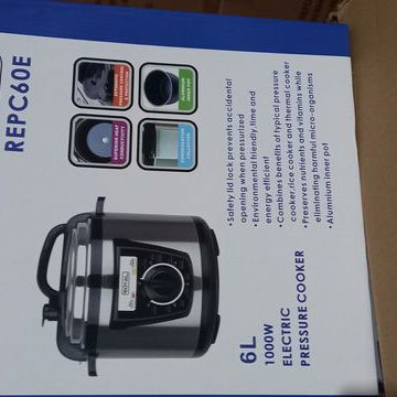Olla 6L Royal 1000W REPC60E Aluminio, Olla 6 Litros Royal 1000W 110V 60Hz VPT# - 6/10