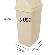 Juego de 3 Cubos plásticos de basura. - Img 55028180
