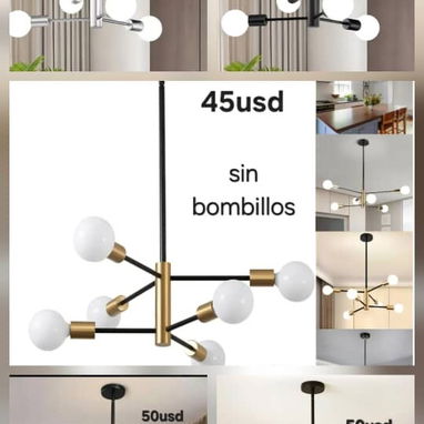 Lámparas decorativas  NO INCLUYE BOMBILLAS - 6/8
