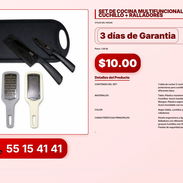 SET DE COCINA MULTIFUNCIONAL DE TABLA + CUCHILLO + RALLADORES VPT-0253 - Img 56216439