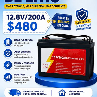 Batería de litio para sistemas de respaldo energético. - Img 124460287