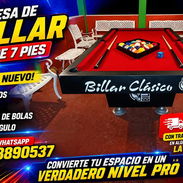 Mesas de billar 🎱 de 7 pie 👣 con sus ascensorios y su buena terminación con su trasporte incluído en la Habana - Img 55716744