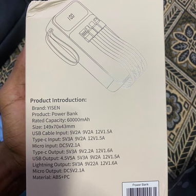 Power bank cargador portátil 60000 mah - Img 127371254