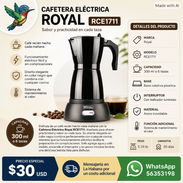 CAFETERA ELÉCTRICA ROYAL NEGRA/ RCE1711 - Img 56771000