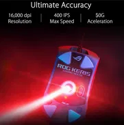 🎮 Mouse Asus ROG Keris 🎮 RGB🔹62g🔹400ips🔹16000dpi🔹1000Hz🔹6 botónes🔹FPS Games🔹Optico🔹Wired 🎮 0KM TODO 🎮 - Img 50326109