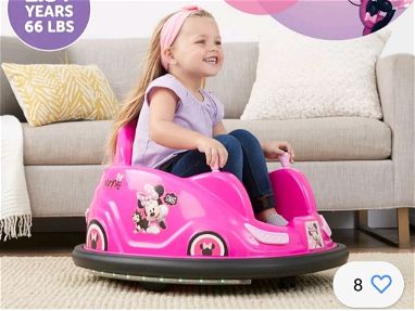 Carrito Flybar Bumper Car 6v Minnie Mouse carrito de niña carro para niña - Img main-image