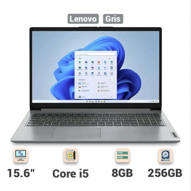 Laptop Lenovo IdeaPad 1 15.6" FHD Intel Core i5-1335U, 8GB RAM - 256GB SSD Más Base Enfriadora - Gris 🔶 $520 - 2/3