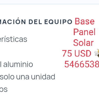 Bases para instalar paneles solares - 2/2
