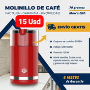 Molinillo de Café Eko, Garantía de 6 meses, Entrega gratis para toda La Habana - Img 50695172