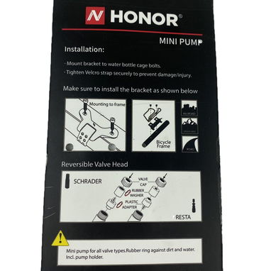 🌪️ BOMBA DE AIRE PARA BICICLETA 🌪️ MARCA HONOR 🌪️ 120 PSI 🌪️ MEDIDOR 🌪️ - 5.887.23.60 - Img 103585334