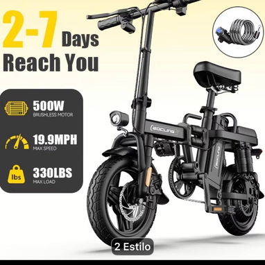 Bicicleta electrica plegable 500w - Img 125032820