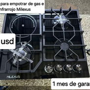 Cocina para empotrar con 3 quemadores de gas y 1 infrarrojo - Img 56789623