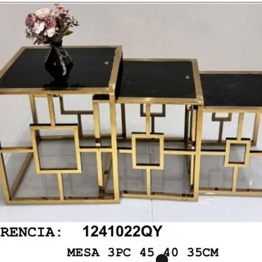 Juego de tres mesitas mensajería gratis - Img 115187329