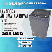 🧼 LAVADORA AUTOMÁTICA ✅ ROYAL DE 9 KG 💲285 USD - Img 53401333