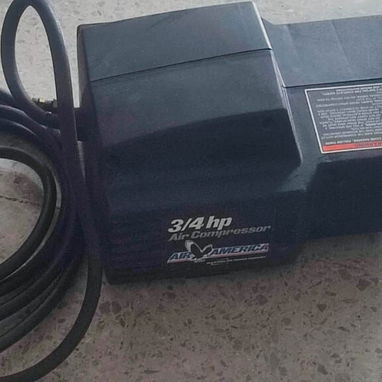 Compresor de aire Air America 3/4 HP con manguera – ideal para pintar e inflar, - 2/2