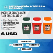 🗑️✨ CESTO PLÁSTICO CON TAPA 12L ✨🗑️ 💲Precio: 6 USD - Img 57879224