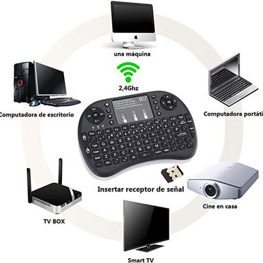 Mini teclado Retroiluminado inalámbrico con touchpad (ORIGINAL NEW) Rii i8+ -- 59103445 - Img 124274169