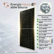 Panel Solar Energía Futura de 600w - Img 56539361