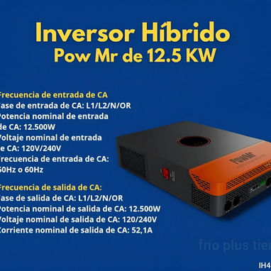 Inversor Híbrido Pow Mr de 12.5 KW 110v y 220v - 2/2