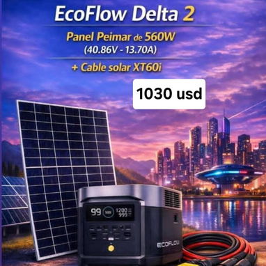 Combos solares, ecoflow, panel y cable - Img 119138809