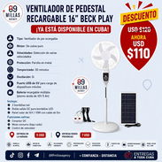 Ventilador recargable de pie - Img 55890696