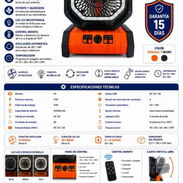 Ventilador recargable F6 - Img 56740989