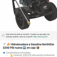 Hidrolavadora a Gasolina NorthStar 3200 PSI NUEVA EN CAJA - Img 54603058