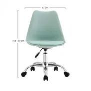 Silla de Escritorio con Ruedas 97 x 47 x 58cm de color Verde - Img 51888996