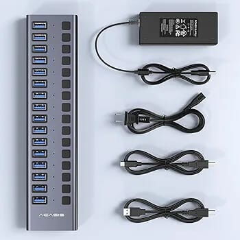 🎮⛩️Regleta Acasis 16 puertos USB 3.0 10Gbps, interruptores individuales - 💲100 USD🎸 - Img 119140352
