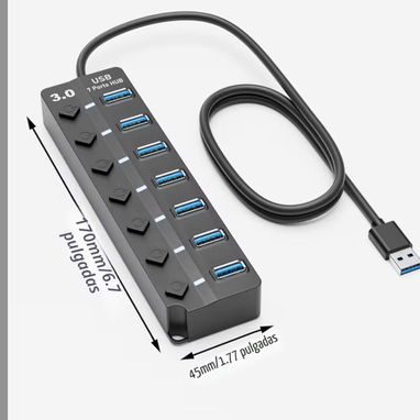 Hub regleta usb 7 puertos - Img 124536404