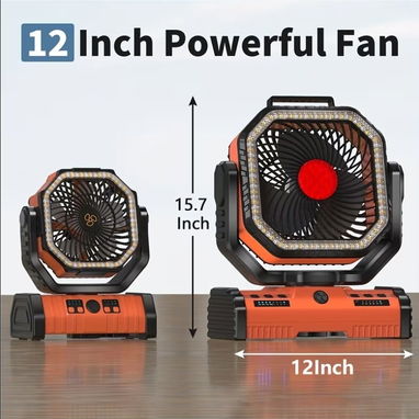 VENTILADOR PORTÁTIL F16 - 40000mAh - Batería Extragrande - 5/6