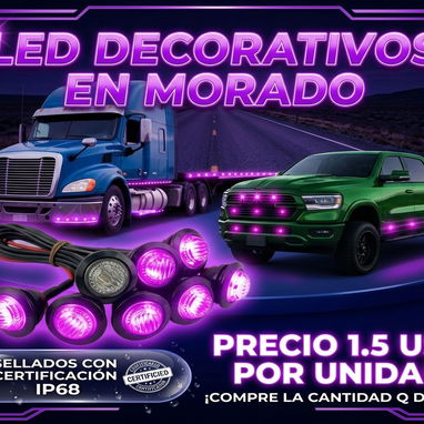 Led morados, se ven espectaculares Resistentes al agua (completamente sellados) certificación IP68 - Img 118190354