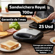 Sandwichera Royal 700w, Garantía de 1 mes, Entrega por un mínimo costo adicional de 1 Usd para toda La Habana - Img 53132472