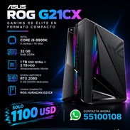 ASUS ROG G21CX Gaming PC | i9-9900K | RTX 2080 8GB | 32GB RAM | SSD 1TB + HDD 2TB Precio: 💲1100 USD - Img 58255584