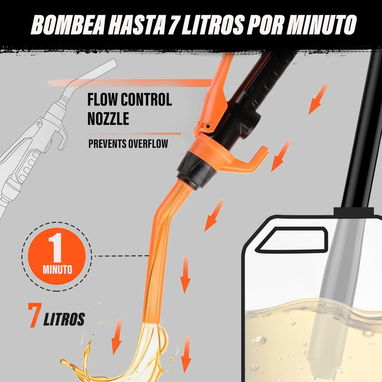Bomba de succión de gasolina para tanques y galones - Img 101007266