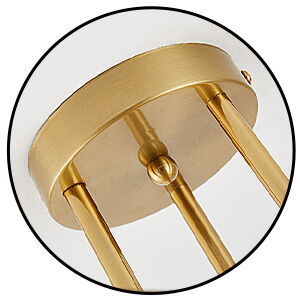 Lámpara de techo semi-empotrada tipo sputnik 'YXTH' COLOR: ORO 6 BOMBILLAS (NO INCLUÍDAS) SOCKET E26 / E27 110V-60Hz NEW - Img 123173996