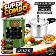 Olla de presión Royal 5L + Estufa de Queroseno - Img 56012290