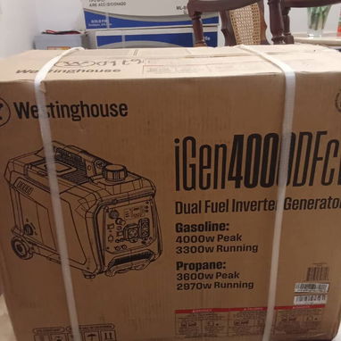 Se vende planta eléctrica Westinghouse iGen4000DFcv (Dual Fuel Inverter Generator con sensor de CO. - 9/10