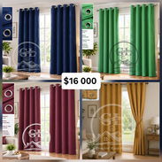 Cortina tapasol mostaza azul rojo vino verde a 16000 el juego - Img 58192457