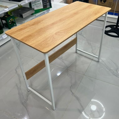 Mesa de escritorio de base metálica de 100cm de ancho, 75 cm de altura , 45 cm de profundidad - 3/3