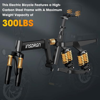 🚴 Bicicleta Eléctrica Plegable 14”   1500W Pico 48V 16Ah Autonomía Extendida y Frenos de Disco - Img 123190580