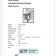 Amasadora sobadora industrial de 64 litros nueva en el huacal 4500 usd - Img 56473887