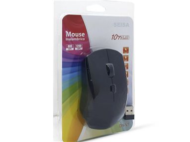 Mouse inalámbrico sencillo sin luces y baterías incluídas......Ver fotos....51736179 - Img main-image
