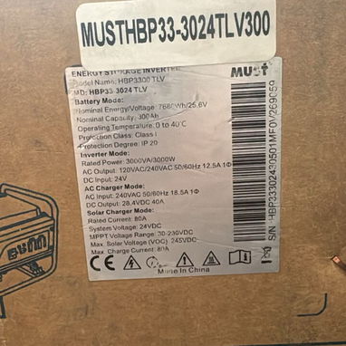 Inversor dos en uno Must de inversor 3kw con batería 7kw de 110/220v - 3/4