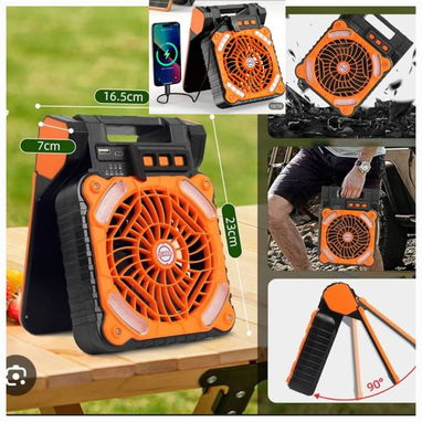 Ventiladores recargables f6s de camping - Img 124365638