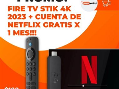 Lo mejor para tu TV. Nuevo Fire Tv Stick 4k (último modelo 2023)+cuenta de netflix gratis! - Img 69181350