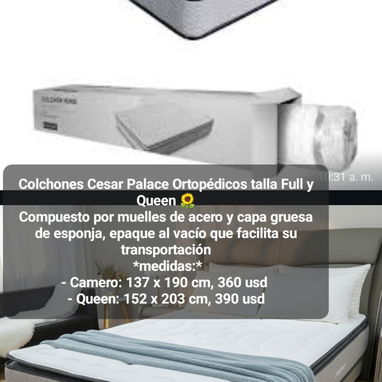 Colchones, Camas, juegos de muebles para sala y comedor - Img 122724271