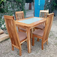 Juego de comedor algarrobo - Img 57601502