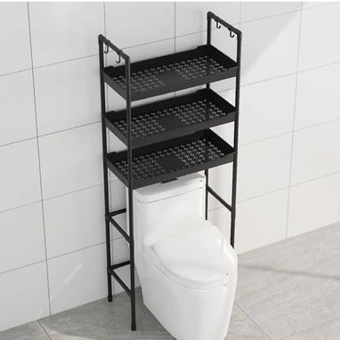 Estante de 3 niveles para el baño / organizador de tazas sanitaria / organizador de baño - 3/6
